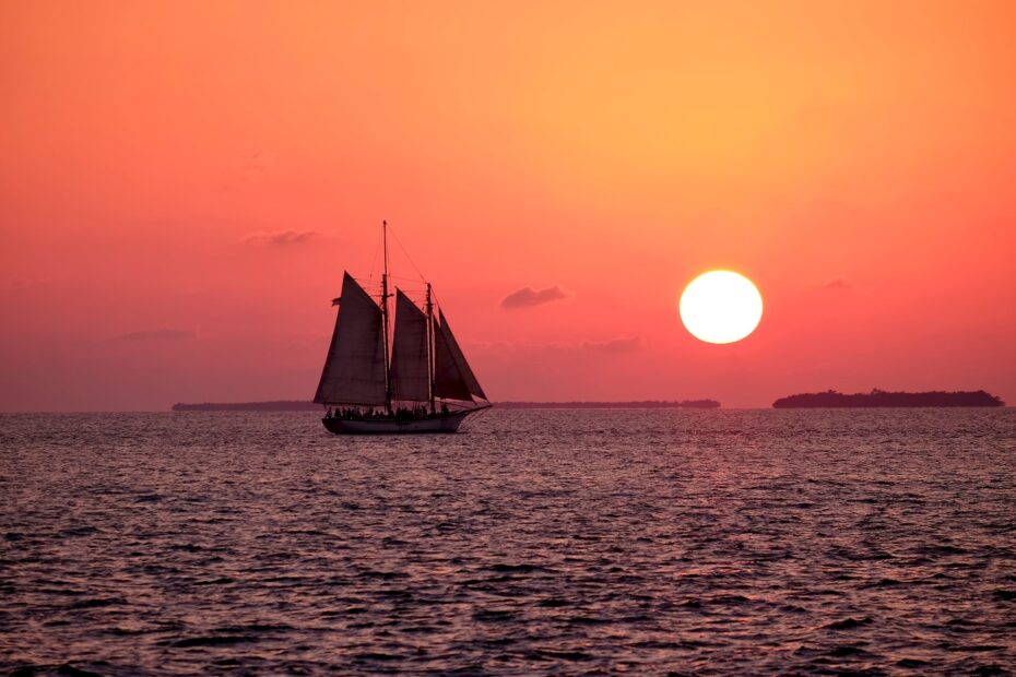 Sailboat in a sunset